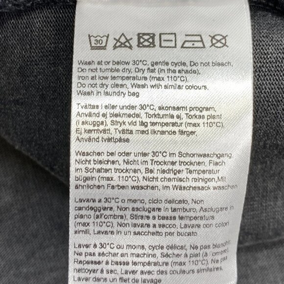 Avavav Unisex “Theo” Embroidered T-Shirt – Faded Black - Picture 4 of 12